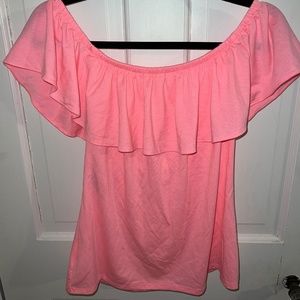 Small Lilly Pulitzer coral short sleeve top